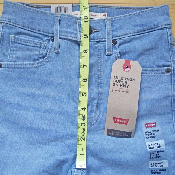 -NWT- Levi's Mile High Super Skinny Jeans 25S - Picture 13 of 15